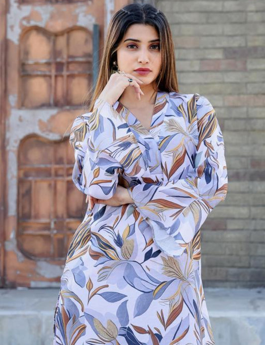 Breeze through your day in this chic multicolor co-ord set! With flowy comfort, bold prints.