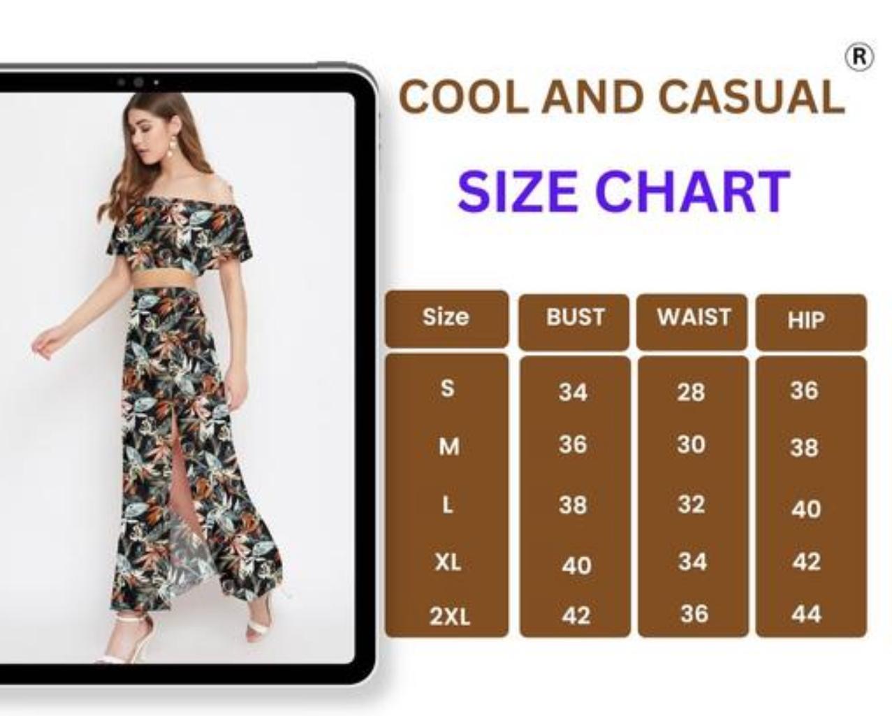 Cool & Casual Multicolor Co-Ord Set / Print Pop Party Set.