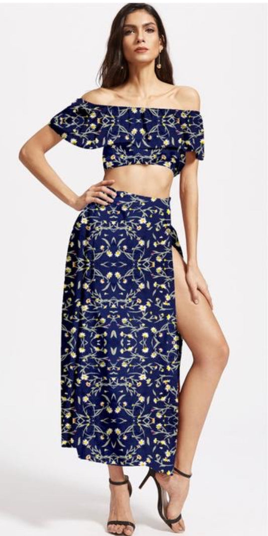 Step Out in Style with This Floral Fusion Co-ord! COD / Shipping all over India.